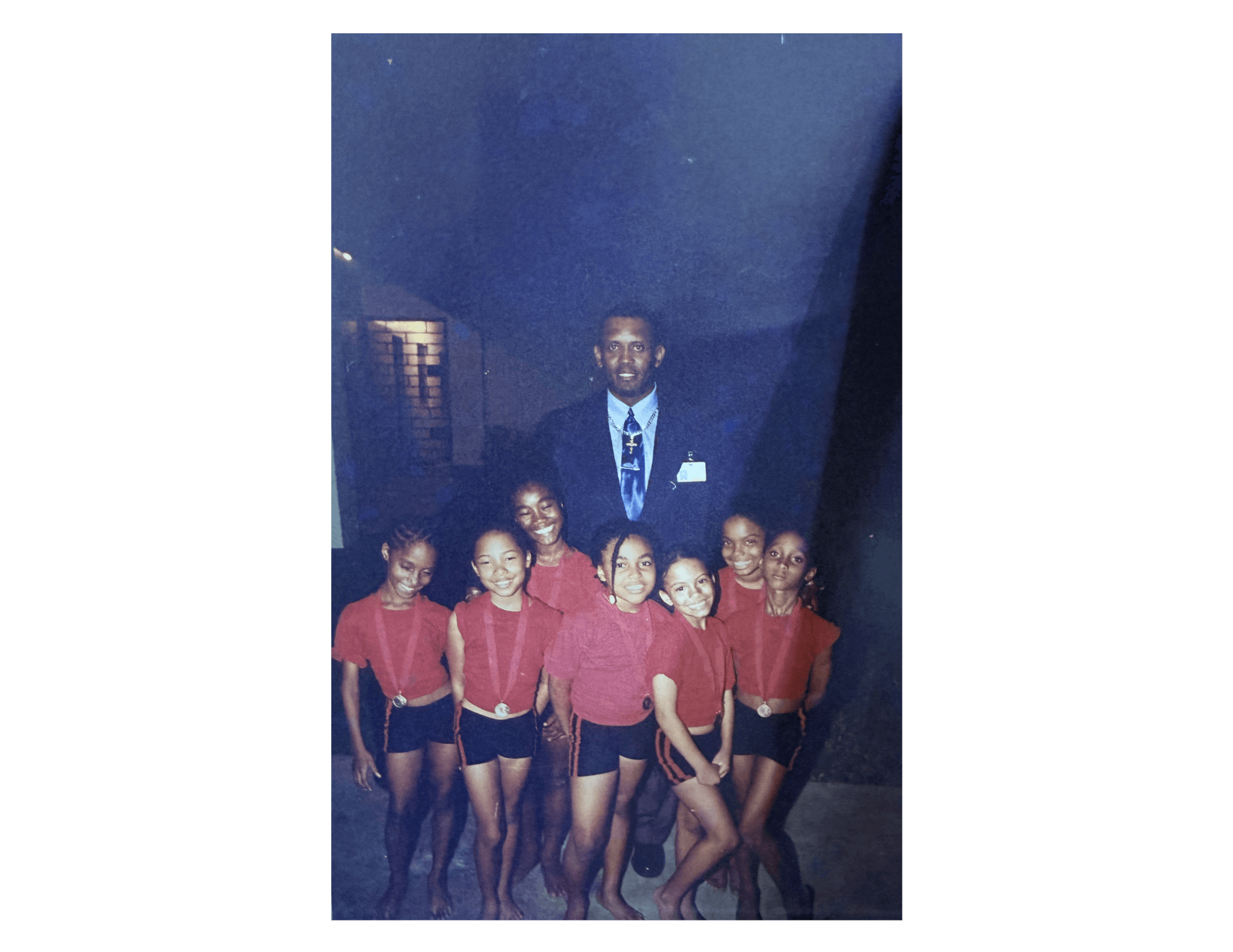 Grandmaster Campbell coaching athletes